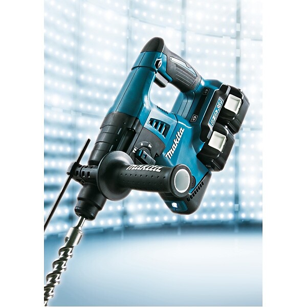 MAKITA - Perfo-burineur SDS+ Brushless 4x5Ah 36V LXT ® MAKITA DHR264PT4J 2 x MAKPAC - large