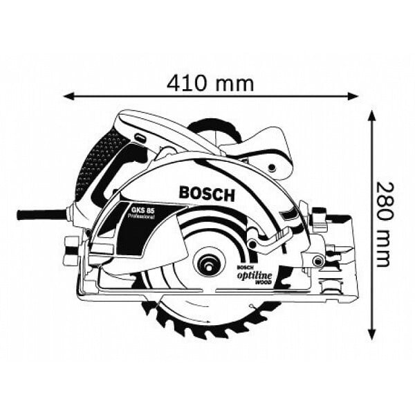 BOSCH - Scie circulaire GKS85 235 mm 2200 W -  - 060157A000 - large
