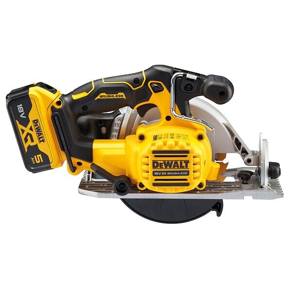 DEWALT - Scie circulaire 165 mm XR 18V  + 2 batteries 5Ah + coffret Tstak - DCS565P2-QW - large