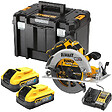 DEWALT - Scie Circulaire XR 18V Sans Fil Advantage 5Ah Li-Ion Brushless 190 mm  DCS573H2T-QW - vignette