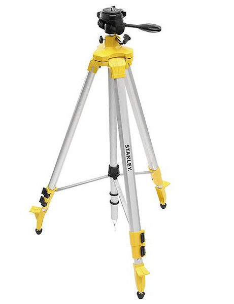 STANLEY - Trépied alu à tête pivotante 97 à 250cm  filetage 1/4 pour laser X3 - STHT77643-1 - large