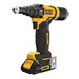 DEWALT - Riveteuse  XR 18V 2Ah Brushless 4,8 mm - 2 batteries renforcées, coffret TSTAK - DCF403D2GT-QW - vignette