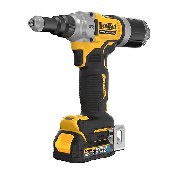 DEWALT - Riveteuse  XR 18V 2x1,7Ah Li-Ion 6,4 mm POWERSTACK - Moteur Brushless - DCF414E2GT-QW - large