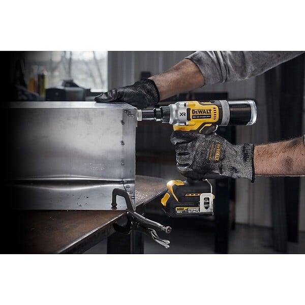 DEWALT - Riveteuse  XR 18V 2x1,7Ah Li-Ion 6,4 mm POWERSTACK - Moteur Brushless - DCF414E2GT-QW - large