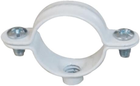 ING FIXATION - Boîte de 50 colliers simples ING Fixations - Acier revêtement blanc - ø20mm - large