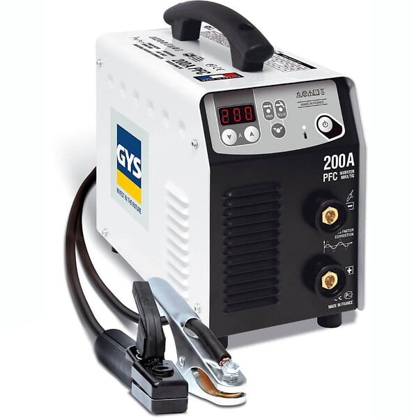 GYS - Poste de soudure Progys 200A PFC - en valise avec porte-électrode et pince de masse - 031432 - large
