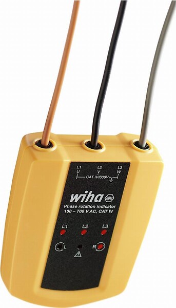 WIHA - Testeur et indicateur de rotation de phase WIHA 100700 V AC Cat. IV - 45221 - large