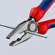 CENTRALE BRICO - Pince universelle 180mm avec tranchant - Bi-matière - Tête polie KNIPEX - 302180 - vignette