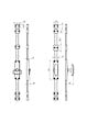 MAP MASSARD - Crémone 3BX MAP MASSARD - Zinc bout inox - 3BX - vignette