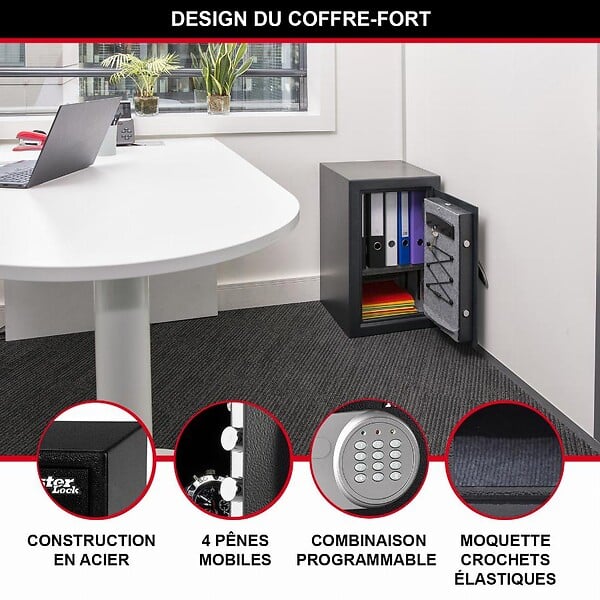 MASTER LOCK - Coffre-fort MASTERLOCK Combinaison électronique - 61.7L - T6-331ML - large