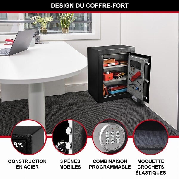 MASTER LOCK - Coffre-fort MASTERLOCK Combinaison électronique - 119L - T8-331ML - large