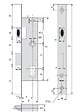 ASSA ABLOY - Coffre 1 point ASSA ABLOY - entraxe 70 Carré 8 Axe 30 - Têt.22x2.2 Coffre 45 - 1 tour de clé - 2460.45.0 - vignette