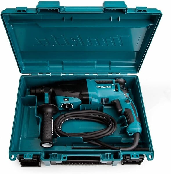 MAKITA - Perforateur-burineur SDS-Plus 26mm MAKITA HR2630X7 800W + mandrin automatique + coffret - large