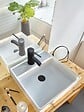 WIRQUIN - Bonde lavabo universelle vis centrale avec corps de bonde Black Touch - vignette