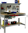 SIMON RACK - Simon Rack - Kit Etabli 1440x1500x600mm Charge 600Kg - SIMONWORK BT3 BOX 1500 GALVA/BOIS SIMONRACK - vignette