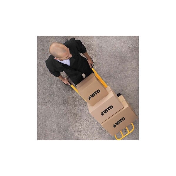 VITO - Chariot à roues Diable pliable Charge 80kg Mat réglable VITO - large