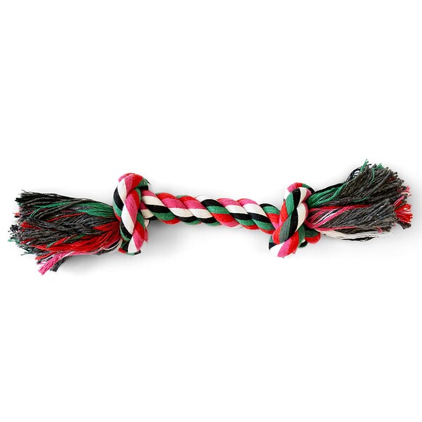 KZ GARDEN - Jouet pour Chien Corde Coton Jeu dentaire 20 cm Os à Mâcher Hygiène Bucco-dentaire Nœuds - large