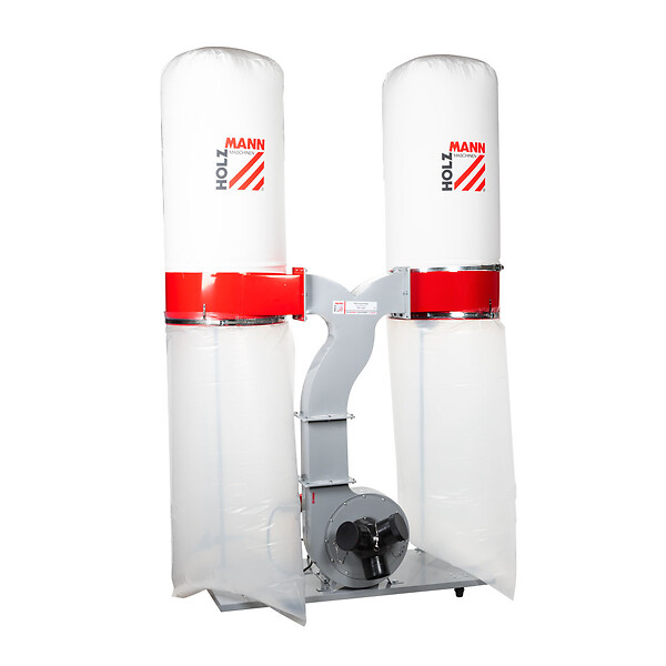 HOLZMANN - Aspirateur à  copeaux de bois 2 x 200 L - 2200 W - ABS3880 - 400V - large