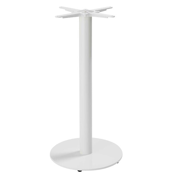OVIALA - Pied de table haut en acier et fonte blanc Dover - Dover - large
