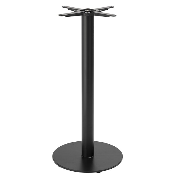 OVIALA - Pied de table haut en acier et fonte noir Dover - Dover - large