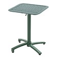 OVIALA - Ensemble table inclinable 60 x 60 cm et 2 fauteuils vert foncé - Almada - vignette