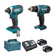 MAKITA - Ensemble de 2 machines 18 V Li-Ion MAKITA DLX2141JX2 3 Ah (DTD152 + DDF453) - vignette
