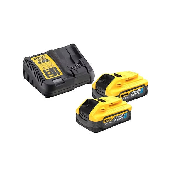 DEWALT - Pack 2 outils 18V DEWALT DCK2050H2T-QW : perceuse DCD805 et boulonneuse DCF850 Brushless  avec coffret et 2 batteries 5,0 Ah POWERSTACK - large