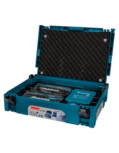 MAKITA - Assortiment Vissage-Perçage MAKITA B-49884 en Coffret Mak-Pac contenant 116 pièces - large