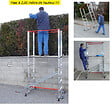 ESCALUX - Echafaudage ESCALUX V18072 "Stratus 140" aluminium roulant H 3M60 - vignette