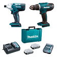MAKITA - Perceuse sans fil MAKITA DF4880 + Clé à chocs TD127D avec batterie et chargeur + 30 embouts DK18A35X1 - vignette