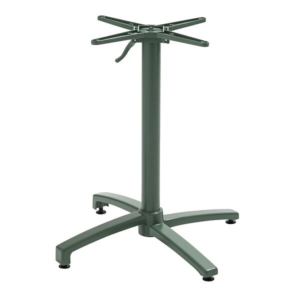OVIALA - Pied de table inclinable 72 cm en aluminium vert foncé Klipo - Klipo - large