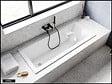 BESCO - Baignoire Droite sans Tablier - 120 x 70 cm - MODERN SANS TABLIER - REPOSE-TÊTE OFFERT - vignette