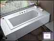 BESCO - Baignoire Droite sans Tablier - 160 x 70 cm - SHEA SANS TABLIER - REPOSE-TÊTE OFFERT - vignette