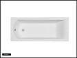 BESCO - Baignoire Droite sans Tablier - 160 x 70 cm - SHEA SANS TABLIER - REPOSE-TÊTE OFFERT - vignette