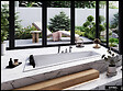 BESCO - Baignoire Asymétrique sans Tablier - 170 x 125 cm - INTIMA DUO SANS TABLIER - GAUCHE - 2 REPOSE-TÊTES OFFERTS - vignette