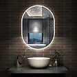 AICA SANITAIRE - AICA Miroir salle de bain LED 50x80cm tricolore + anti-buée + dimmable + mémoire - vignette
