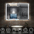 AICA SANITAIRE - AICA Miroir de salle de bain à LED, dimmable et mémoire, 80x60cm miroir lumineux anti-buée - vignette