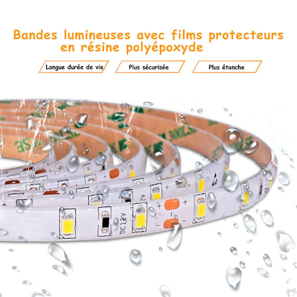 AICA SANITAIRE - AICA Miroir de salle de bain à LED, dimmable et mémoire, 80x60cm miroir lumineux anti-buée - large