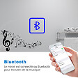 AICA SANITAIRE - AICA Miroir de salle de bain LED Bluetooth 120x70 cm, tricolore + horloge + mémoire + dimmable + anti-buée - vignette