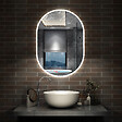 AICA SANITAIRE - AICA Miroir salle de bain LED 45x75cm tricolore + anti-buée + dimmable + mémoire - vignette