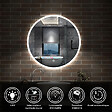 AICA SANITAIRE - AICA Miroir de salle de bain rond LED 60cm, dimmable + mémoire, IP44 - vignette