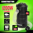 CONSTRUCTOR - Aspirateur d'atelier 1200W avec cuve métallique 65L - vignette
