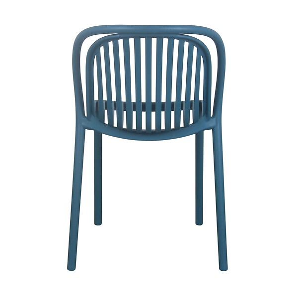 OVIALA - Chaise de terrasse bleu canard - Copenhague - large