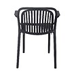 OVIALA - Fauteuil de terrasse noir - Copenhague - vignette