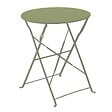 OVIALA - Table pliante en acier vert tilleul - Annecy - vignette
