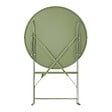 OVIALA - Table pliante en acier vert tilleul - Annecy - vignette