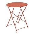 OVIALA - Table pliante en acier terracotta - Annecy - vignette
