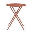 OVIALA - Table pliante en acier terracotta - Annecy - vignette