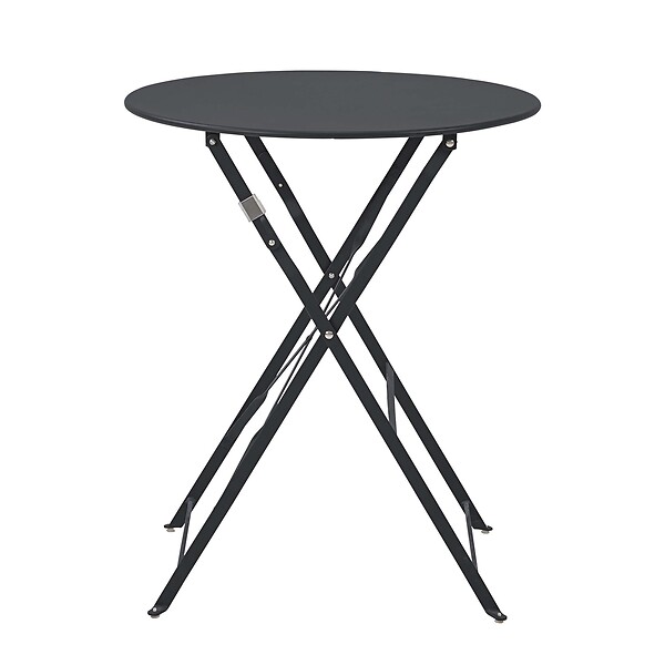 OVIALA - Table pliante en acier gris anthracite - Annecy - large