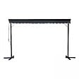 OVIALA - Store mobile électrique double pente 3 x 4m aluminium anthracite - Delgada - vignette